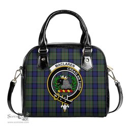 Scottish MacLaren Tartan Shoulder Handbags with Family Crest Scottish Plaid Tartan Plaid - ScotsTee - scotstee.com