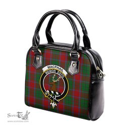 Scottish MacPhail Blue Bands Tartan Shoulder Handbags with Family Crest Scottish Plaid Tartan Plaid - ScotsTee - scotstee.com