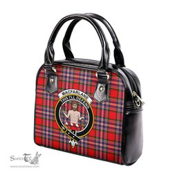 Scottish MacFarlane Modern Tartan Shoulder Handbags with Family Crest Scottish Plaid Tartan Plaid - ScotsTee - scotstee.com