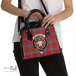 Scottish MacFarlane Modern Tartan Shoulder Handbags with Family Crest Scottish Plaid Tartan Plaid - ScotsTee - scotstee.com