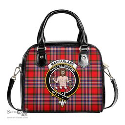 Scottish MacFarlane Modern Tartan Shoulder Handbags with Family Crest Scottish Plaid Tartan Plaid - ScotsTee - scotstee.com