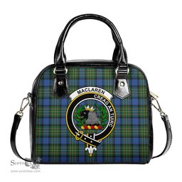 Scottish MacLaren Ancient Tartan Shoulder Handbags with Family Crest Scottish Plaid Tartan Plaid - ScotsTee - scotstee.com