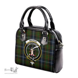 Scottish MacRae Hunting Tartan Shoulder Handbags with Family Crest Scottish Plaid Tartan Plaid - ScotsTee - scotstee.com
