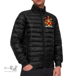 Scottish Eustace Coat of Arms Family Crest Ireland Padded Jacket Irish Jackets