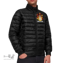 Scottish Cairnes Coat of Arms Family Crest Ireland Padded Jacket Irish Jackets