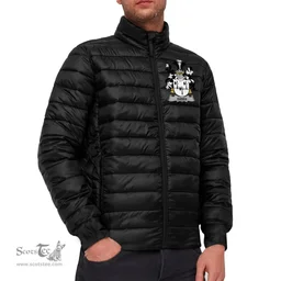 Scottish Gibbs Coat of Arms Family Crest Ireland Padded Jacket Irish Jackets