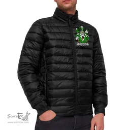 Scottish Podmore Coat of Arms Family Crest Ireland Padded Jacket Irish Jackets