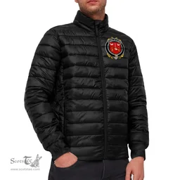 Scottish House of O'QUIN (Thomond) Coat of Arms Family Crest Ireland Padded Jacket Irish Jackets