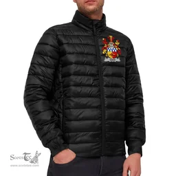 Scottish Vizer Coat of Arms Family Crest Ireland Padded Jacket Irish Jackets