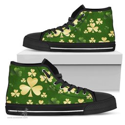 Irish Coat of Arms Family Crest Ireland High Top Shoes - Shamrock 08 A1