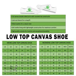 Irish Ireland Shoes - Clover Low Top Canvas Shoes 01 A1 Coat of Arms Family Crest Ireland Low Top Shoes (Women's/Men's) Black/ White Irish Shoes
