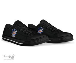 Irish Hayden or O'Hayden Coat of Arms Family Crest Ireland Low Top Shoes (Women's/Men's) Black/ White Irish Shoes