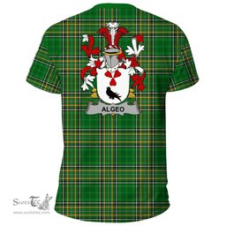 Irish Algeo Coat of Arms Family Crest Ireland T Shirt Irish National Tartan Irish County T Shirts