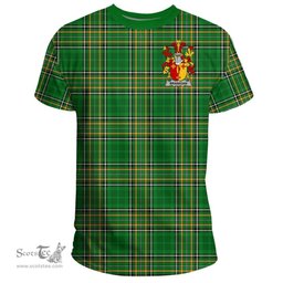 Irish Branigan or O'Branagan Coat of Arms Family Crest Ireland T Shirt Irish National Tartan Irish County T Shirts