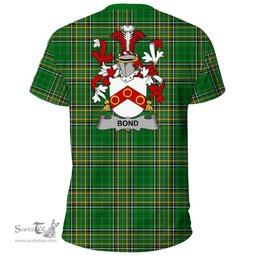 Irish Bond Coat of Arms Family Crest Ireland T Shirt Irish National Tartan Irish County T Shirts