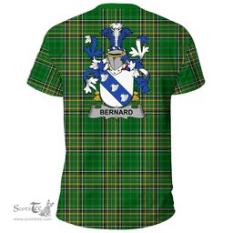 Irish Bernard Coat of Arms Family Crest Ireland T Shirt Irish National Tartan Irish County T Shirts