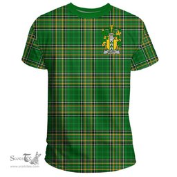 Irish Beatty or Betagh Coat of Arms Family Crest Ireland T Shirt Irish National Tartan Irish County T Shirts