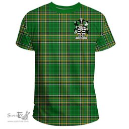 Irish Batt Coat of Arms Family Crest Ireland T Shirt Irish National Tartan Irish County T Shirts