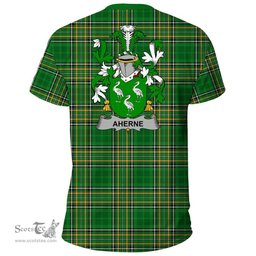 Irish Aherne or Mulhern Coat of Arms Family Crest Ireland T Shirt Irish National Tartan Irish County T Shirts