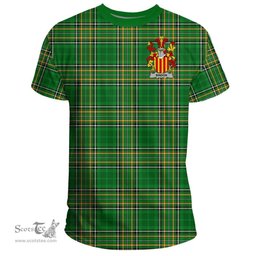 Irish Bindon Coat of Arms Family Crest Ireland T Shirt Irish National Tartan Irish County T Shirts