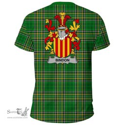 Irish Bindon Coat of Arms Family Crest Ireland T Shirt Irish National Tartan Irish County T Shirts