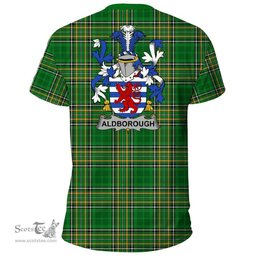 Irish Aldborough Coat of Arms Family Crest Ireland T Shirt Irish National Tartan Irish County T Shirts