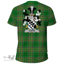Irish Cuffe Coat of Arms Family Crest Ireland T Shirt Irish National Tartan Irish County T Shirts