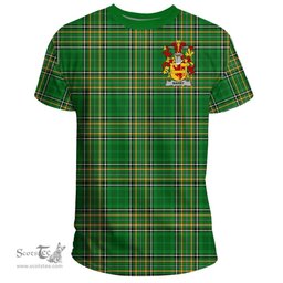 Irish Barby Coat of Arms Family Crest Ireland T Shirt Irish National Tartan Irish County T Shirts