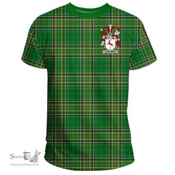 Irish Cullinan or O'Cullinane Coat of Arms Family Crest Ireland T Shirt Irish National Tartan Irish County T Shirts