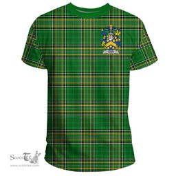 Irish Codd Coat of Arms Family Crest Ireland T Shirt Irish National Tartan Irish County T Shirts