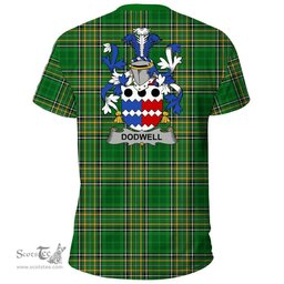 Irish Dodwell Coat of Arms Family Crest Ireland T Shirt Irish National Tartan Irish County T Shirts