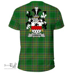 Irish Cornyn or O'Cornyn Coat of Arms Family Crest Ireland T Shirt Irish National Tartan Irish County T Shirts