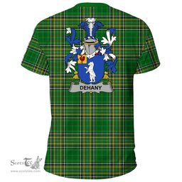 Irish Dehany Coat of Arms Family Crest Ireland T Shirt Irish National Tartan Irish County T Shirts