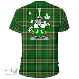 Irish Donohue or O'Donohue Coat of Arms Family Crest Ireland T Shirt Irish National Tartan Irish County T Shirts