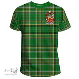 Irish Hamilton Coat of Arms Family Crest Ireland T Shirt Irish National Tartan Irish County T Shirts