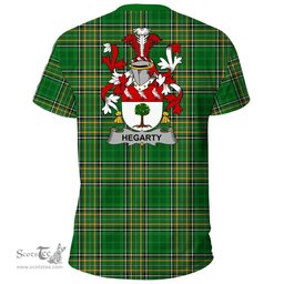 Irish Hegarty or O'Hagerty Coat of Arms Family Crest Ireland T Shirt Irish National Tartan Irish County T Shirts