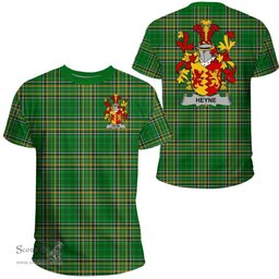 Irish Heyne or O'Heyne Coat of Arms Family Crest Ireland T Shirt Irish National Tartan Irish County T Shirts