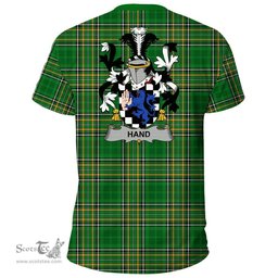 Irish Hand or McClave Coat of Arms Family Crest Ireland T Shirt Irish National Tartan Irish County T Shirts