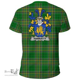 Irish Hanratty or O'Hanraghty Coat of Arms Family Crest Ireland T Shirt Irish National Tartan Irish County T Shirts