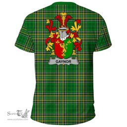 Irish Gaynor or McGaynor Coat of Arms Family Crest Ireland T Shirt Irish National Tartan Irish County T Shirts