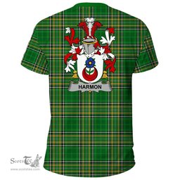 Irish Harmon Coat of Arms Family Crest Ireland T Shirt Irish National Tartan Irish County T Shirts