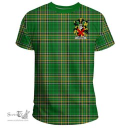 Irish Giggins Coat of Arms Family Crest Ireland T Shirt Irish National Tartan Irish County T Shirts