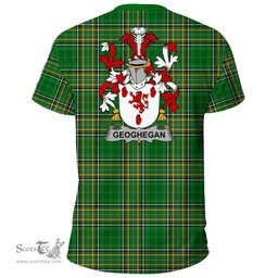 Irish Geoghegan or O'Geoghegan Coat of Arms Family Crest Ireland T Shirt Irish National Tartan Irish County T Shirts