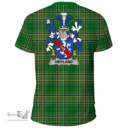 Irish Heyland Coat of Arms Family Crest Ireland T Shirt Irish National Tartan Irish County T Shirts