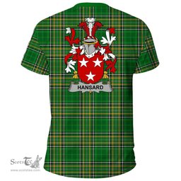 Irish Hansard Coat of Arms Family Crest Ireland T Shirt Irish National Tartan Irish County T Shirts