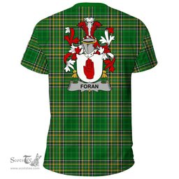 Irish Foran or O'Foran Coat of Arms Family Crest Ireland T Shirt Irish National Tartan Irish County T Shirts