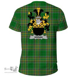 Irish Hogan or O'Hogan Coat of Arms Family Crest Ireland T Shirt Irish National Tartan Irish County T Shirts