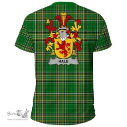 Irish Hale or McHale Coat of Arms Family Crest Ireland T Shirt Irish National Tartan Irish County T Shirts