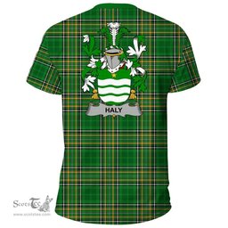 Irish Haly Coat of Arms Family Crest Ireland T Shirt Irish National Tartan Irish County T Shirts