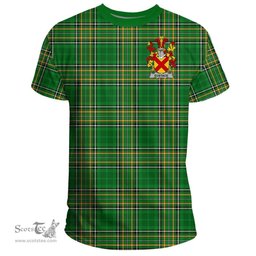 Irish Eustace Coat of Arms Family Crest Ireland T Shirt Irish National Tartan Irish County T Shirts